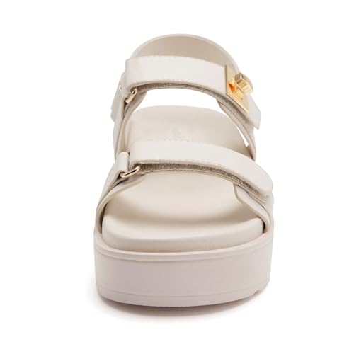 vodvob Womens Platform Sandals with Adjustable Straps Soft Cushioned Footbed 1.6" Heel height Summer Slides for Office/Beach/Daily Outfits4