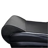 JUPENG Car Seat Leg Extender with Memory Foam ，Leg Rest Pillow for Tall Drivers,Office Chair ，Extra Long Leg Support Cushion，Car Seat Thigh Extender Support Cushions（Black，Beige，Brown） (Black)