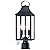18.62'' Dusk to Dawn Post Light Outdoor, Large 3-Light Lamp Post Light Fixture, Modern Pillar Outside Lighting Waterproof Post Lantern Lamp Outdoor Post Light Fixtures Pole Lights for Porch, 1 Pack