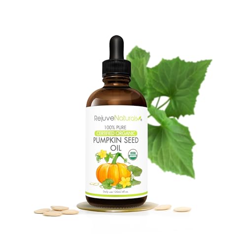 Organic Pumpkin Seed Oil (LARGE 4-OZ Bottle) USDA Certified Organ...
