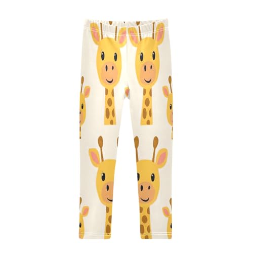 Bolaz Toddler Girls Leggings Printed Yoga Pants Leggings Painting Giraffe for Kids