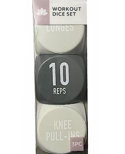 Generic Workout Dice Set - Six Sided Fitness Dice with Exercises - Group Training & Fitness Class Accessories