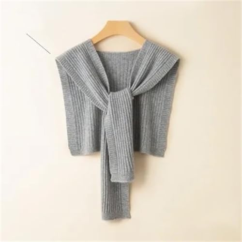 Women's Wool Cape Draped Over Knitted Warm Jacke Scarf4