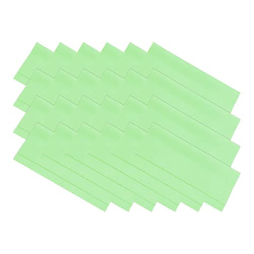 PATIKIL マイクロ繊維清掃布 ソフトスエード カメラレンズ 眼鏡スクリーン用 150 x 150mm グリーン 24本