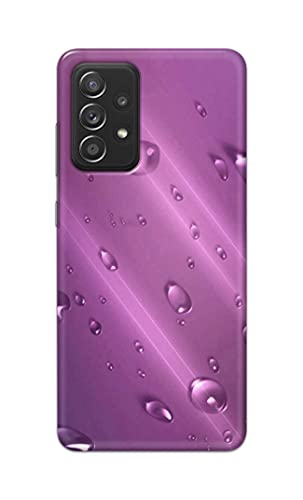 Image of PRINTFIDAA Water Bubbles in Lilac Background Printed Designer Hard Back Case Cover for Samsung Galaxy A52 / A52 5G (6.5 inch) -(TI) MVN1005