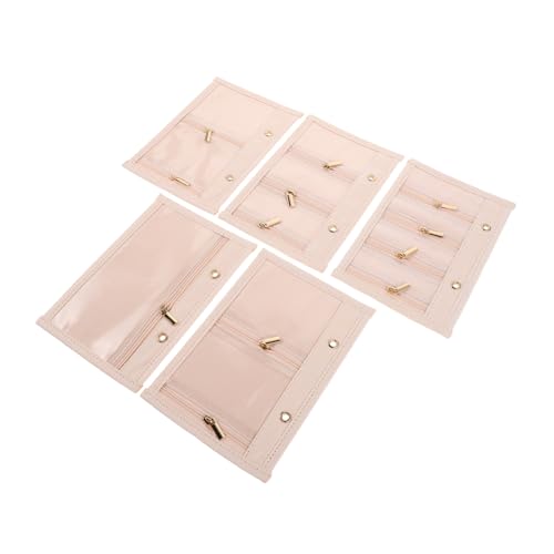 iplusmile 5 Piezas Bolsas de Terciopelo para Joyería Pequeñas Bolsillos Organizadores Portátiles para Viaje Protectores Antióxido para Pendientes Collares Pulseras y Anillos