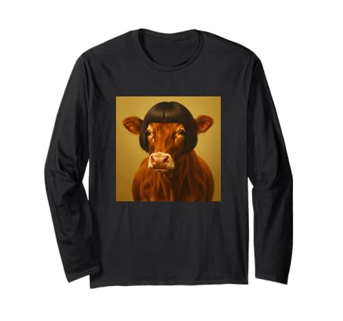 Funny Cow Bob Haircut Farm Animal Meme for Men Women