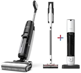 Tineco Floor ONE S7 PRO Cordless Wet Dry Vacuum Cleaner & Pure ONE Station 5 Cordless Smart Vacuum with 2.5L Auto Dust Base, Full-Path Self-Cleaning