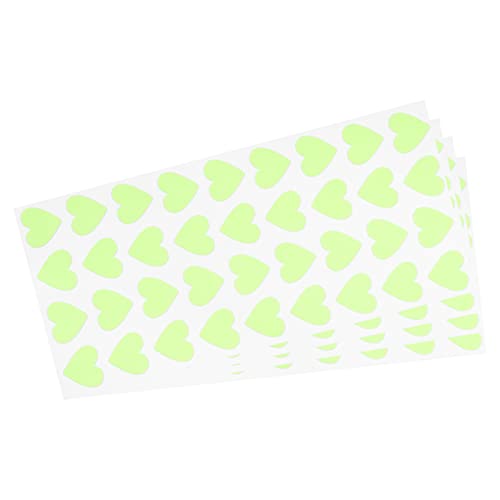 Corazones brillantes para guiar tus pasos al baño de noche sin encender luces molestas pack de 4