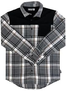 Handup FlexTop Flannel Shirt - Sweat Wicking - Adjustable Two-Button Wrist Cuffs - Front Pocket