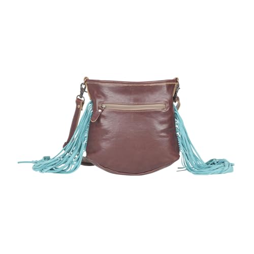 Myra Bag Western Leather Shoulder Bag for Women, Upcycled Crossbody Bag with Tassel - Querencia3