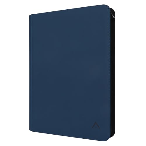 Image of 16 Pocket Card Binder, Fits 1344 Trading Cards Side Loading Ringless Card Album for TCG and Sports Cards -Blue