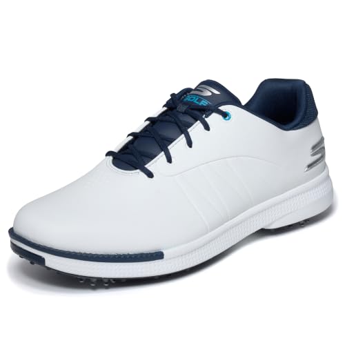 Image of Skechers Men's Tempo Waterproof Golf Shoe | Golf, Waterproof, Move Foam, ECO FLIGHT Cushioning, GRIPFLEX Spikeless Outsole, Breathable, Lightweight