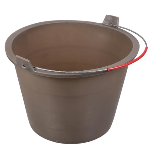 NUOBESTY Seau à Béton Vide Plastique avec Poignée Seau à Ciment Portable pour Chantier Simple Et Robuste