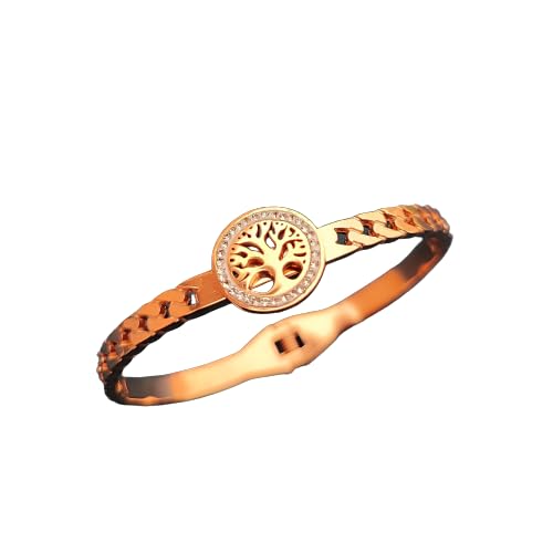 Soprial Anti Tarnished Designer American Diamond Studded Adjustable Premium Bracelet Bangle (Gold) (B0BTY7K3FD) Amazon Price History, Amazon Price Tracker