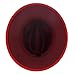 Unisex Patchwork Panama Fedora Hat Two Tone Red Yellow Jazz Style Fashion Party Show And Music Festival Hat