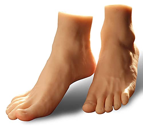 summerr Silicone modèle de Pied, Jouet de Pied de Taille réelle de bébé - Modèle de Pied de Fille - Modèle d'art de Culture de Pied Pied de Simulation de fétichisme des Pieds (Size : A Pair) Cover