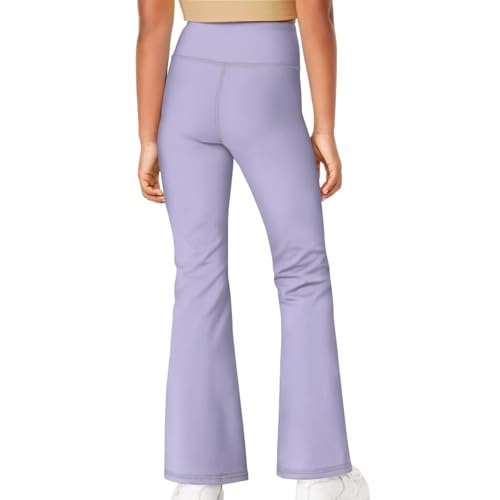 Girls Flare Leggings Cute Bell Bottoms for Teen Girls Wide Leg Sweatpants for 5-14 T4