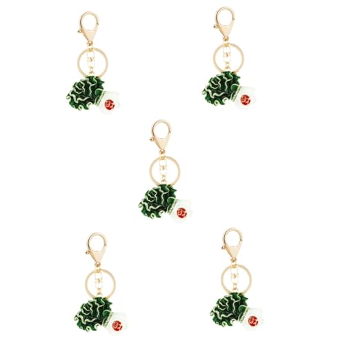 Porte-clés chou chinois FOMIYES pendentif vert pour sac