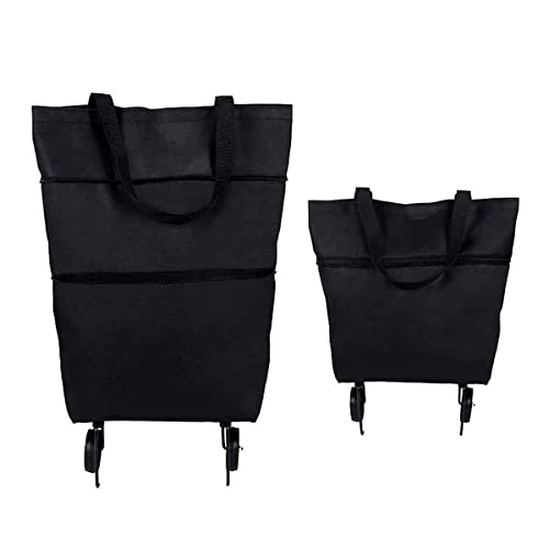 JIEOU Folding Waterproof Shopping Cart with Wheels