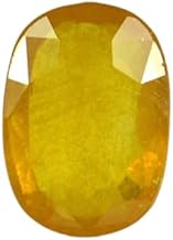 Yellow Sapphire Pukhraj 8.65 Ratti GGTL Certified from Sri Lanka (Ceylon) Natural Original AAA++ Quality Loose Gemstone for Men and Women