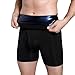 Pesoncarl Sauna Shorts for Men, Elastic Polyester Sauna Pants for Men with PU Heat Accumulating Film, High Waist Quick Sweat Compression Shorts for Running, Biking, Gym, XL, Sports