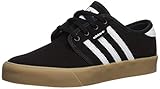 adidas Originals Seeley Sneaker, Black/White/Gum, 6 US Unisex Big Kid