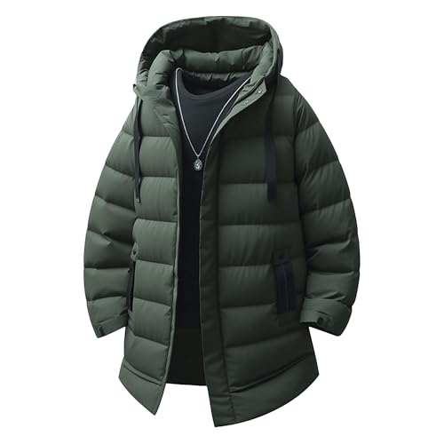 Veste matelassée homme DGKaxiyaHM : la solution contre le froid avec capuche et revers