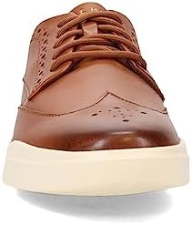 Cole Haan Men's Grand Crosscourt Wingtip Sneaker, British TAN/Ivory, 10 | Image 2
