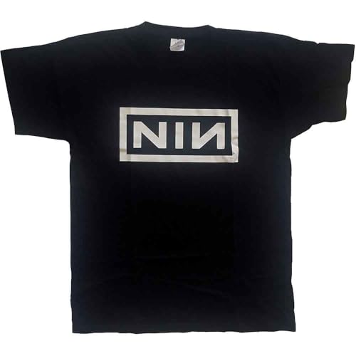 Nine Inch Nails T Shirt Classic Band Logo Nouveau Officiel Homme Noir Size L