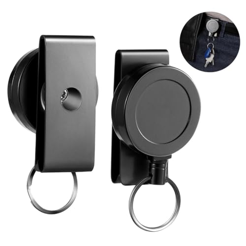 Porte-clés rétractables au quotidien avec clip ceinture rotatif pour garder vos outils à portée