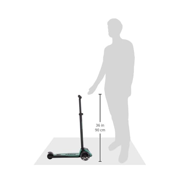 Scoot & Ride Highwaykick 5 LED Scooter Roller Kunststoff/Metall Forest, Maße: ca. 55cm x 15cm x 24cm, 96438 – Bild 6