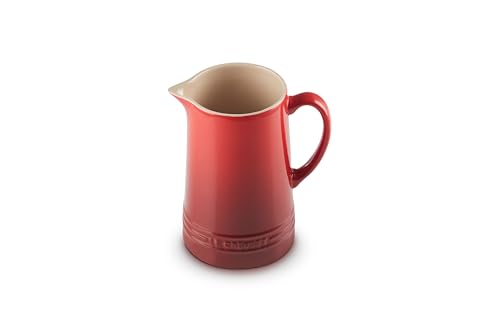 Le Creuset Stoneware Pitcher, 1.6 qt., Cerise