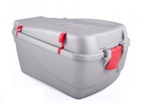 QLS FAHRRADKOFFER FAHRRADBOX GEPÄCKTRÄGER Box RADFAHRERKOFFER 31 cm x 22 cm (Hellgrau)