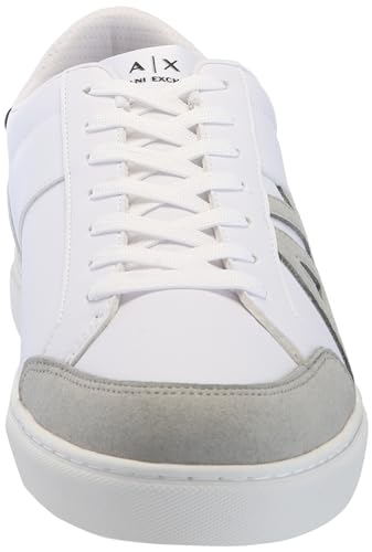 A｜X ARMANI EXCHANGE Men's Paris Low Top Suede Logo Court Sneaker2