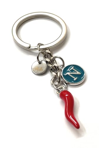 Napoli Champion Lucky Horn Keyring, Red