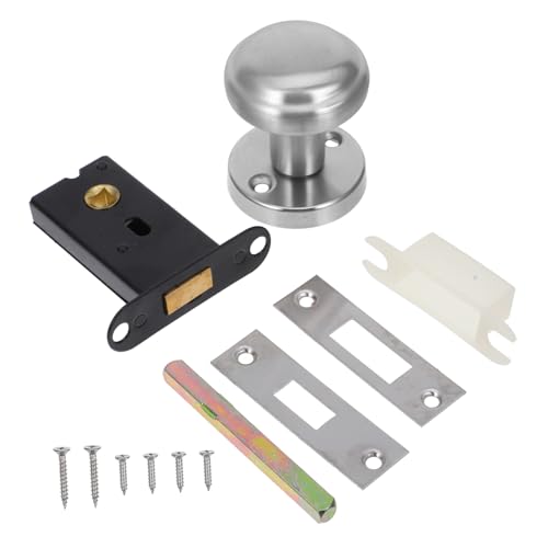 Operitacx Pomo para Puerta Interior Invisible de Acero Inoxidable Cerradura sin Llave para Pasillo Diseño Moderno y Elegante Compatible con Puertas Grosor
