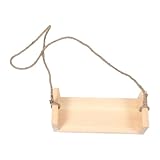 YARNOW Hängende Babyschaukel Beige Ergonomischer Makramee Sitz Sicher für Neugeborenen Fotoshootings Vielseitig für Innen und Außenbereich