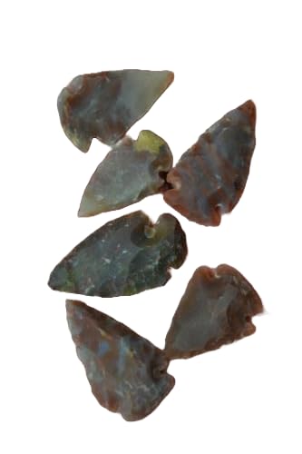 24 PCS RED Agate Stone Spear Point Arrowhead 1