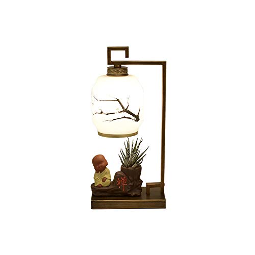 Qyyru Bouddha Coeur Atmosphère Moderne Décoration Intérieure Grand Salon Lumière LED Confort Couleur Température Adulte Lustre Hall Multi Style Exquis Rétro (Taille : Warm light)