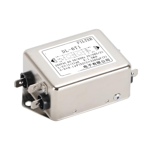 Filtro de potencia monofásico DL-6T1 atenuador de ruido electromagnético