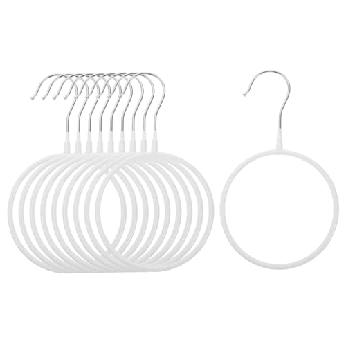 Levemolo 10pcs Anti-Slip Scarf Hanger Holder Organizer Cashmere Scarf Rack Hanger Holder Storage Organiser