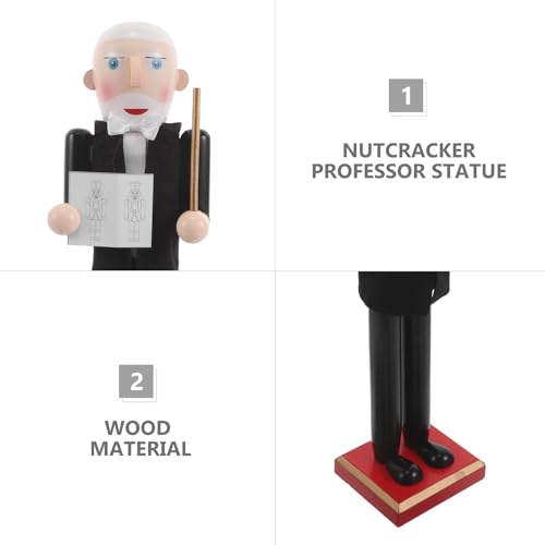Casse-Noisette Professeur : sublimez votre centre de table festif en bois - 5