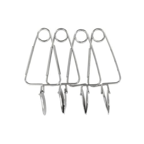 FM Professional 21881 Pince à escargot, Lot de 4 pinces à escargot, Escargot, Pince, Ustensile de cuisine, Escargot de bourgogne, Acier inoxydable, Argenté,...