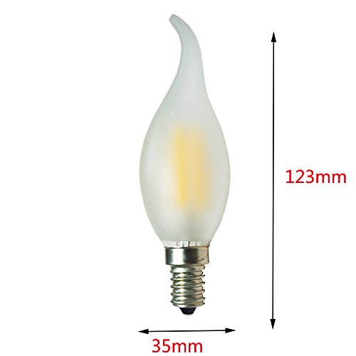 E14 LED Candle E14 4 W Equivalent Output to 40 Watt, Warm White, 2700 Kelvin, 360 Lumen, Beam Angle 360 °, Not Dimmable, Pack of 5 [Energy Class A++]