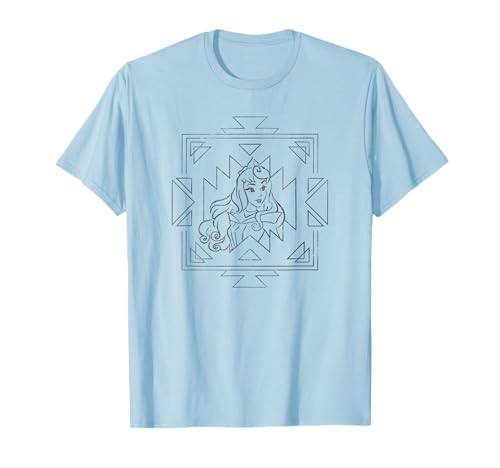 T-shirt imprimé Disney Aurora vêtement à motif géométrique pour femme