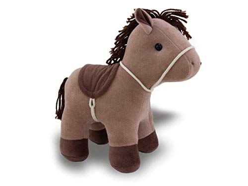 Cavalo Faisca de Pel&uacute;cia 30cm Marrom