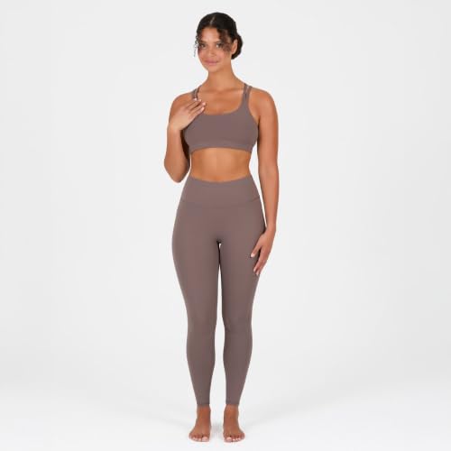 Image of YITTY Active Women's Ultraluxe Strappy Medium Impact Bra, Athleisure, 4-Way-Stretch