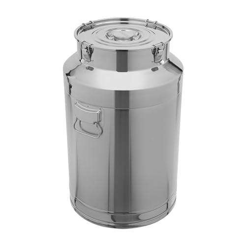 CUBELLIN 76L Milk Can Stainless Steel Milk Bucket With Sealed Lid 11.81In Opening Milk Jug 20.08Gal Milk Can Tote Jug for Commercial and Home Use (Without Faucet)