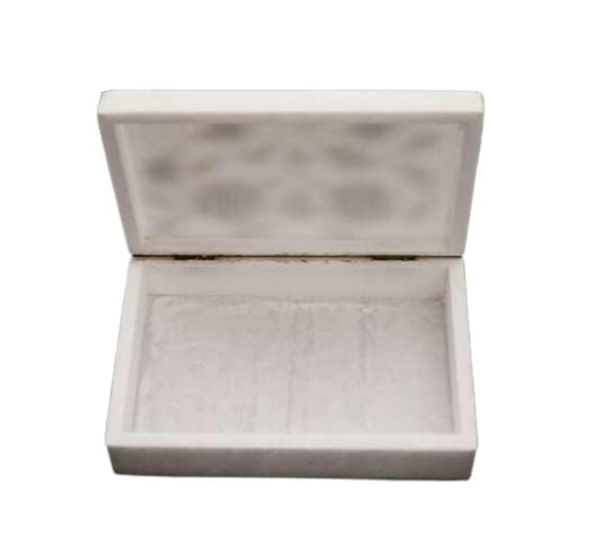 White Marble Decorative Jewellery Box for Women